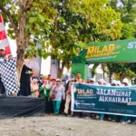 Pelepasan pesereta jalan santai memperingati milad ke-94 Alkhairaat di Kompleks ALkhairaat Palu, Minggu (10/11/2024). (Foto: Ist)