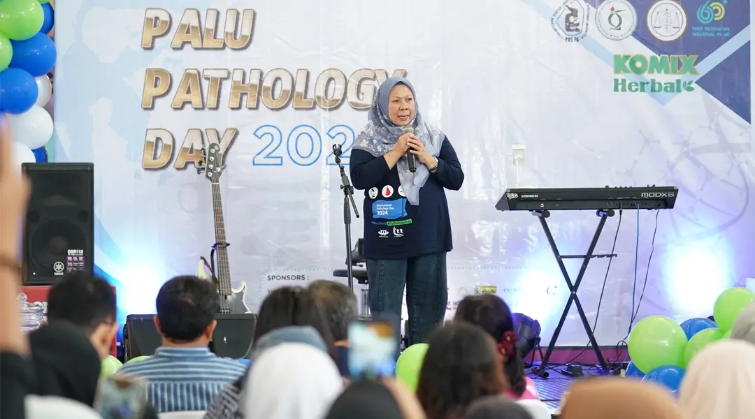 Waki Wali Kota Palu, dr Reny A Lamadjido pada pembukaan Palu Phatology Day 2024, di Palu, Sabtu (30/11/2024). (Foto: Prokopim Setda Kota Palu/Jufri)