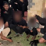 Keempat anggota geng motor yang beraksi di Jembatan Pombewe Sigi ditangkap Tim Patroli Perintis Polda Sulteng, Senin (11/11/2024). (Foto: Humas Polda Sulteng)