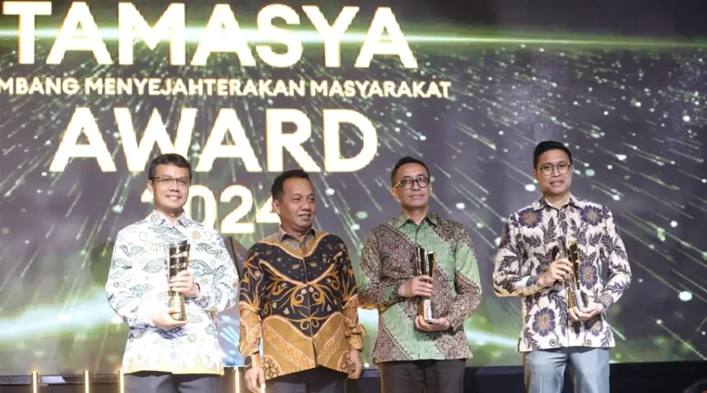 Penyerahan Tawasya AWard ke PT Vale Indonesia pada Minerba Expo 2024 di Jakarta, Rabu (27/11/2024). (Foto: HO_PT Vale Indonesia)