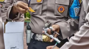 Wakapolresta Palu Pimpin Cek Senjata Api Personel