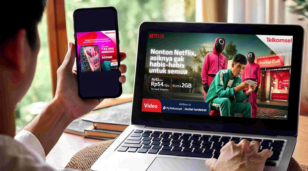 Promo Telkomsel Paket Netflix Bundle Data_1: Telkomsel menghadirkan Promo Paket Netflix Bundle Data Telkomsel mulai 26 Desember 2024 hingga 30 Juni 2025. (Foto: Telkomsel)