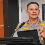 Kapolda Sulteng, Irjen Pol Agus Nugroho pad akonferensi pers akhir tahun 2024 di Aula Rupatama Polda Sulteng, Selasa (31/12/2024) malam. (Foto: Humas Polda Sutleng)