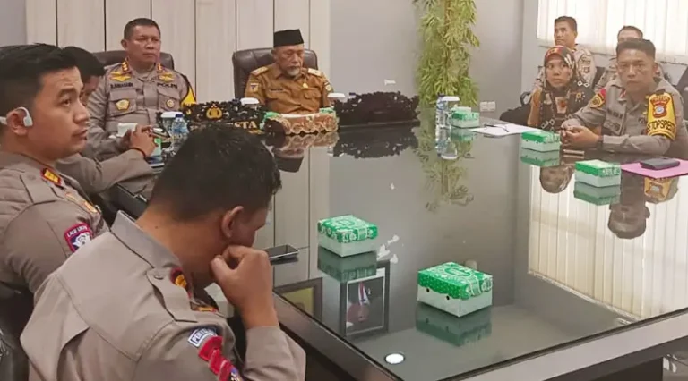 Rakor penanaman jagung serentak di Mapolresta Palu, Senin (13/1/2025). (Foto: Hmas Polresta Palu)