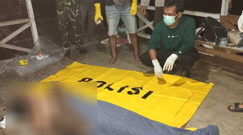 Evakuasi mayat seorang WNA oleh apaart Polres Touna, Minggu (12/1/2025). (Foto: Humas {Polres Touna)