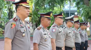 Tahun Baru, 46 Personel Polresta Palu Naik Pangkat