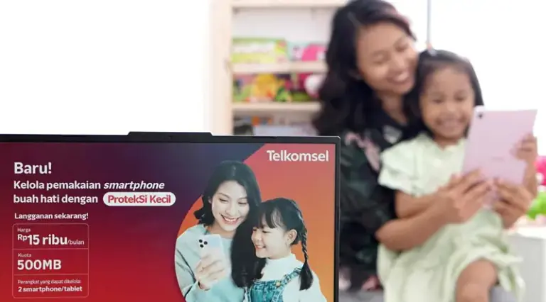 Ilustrasi perlindungan kepada anak dari Telkomsel melalui paket Proteksi Si Kecil. (Foto: Telkomsel)