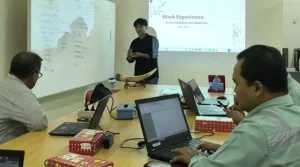 Salah seorang mahasiswa mengiktui seleksi Co-Ops PT Vale, Selasa (10/2/2025). (Foto: HO-PT Vale Indonesia)