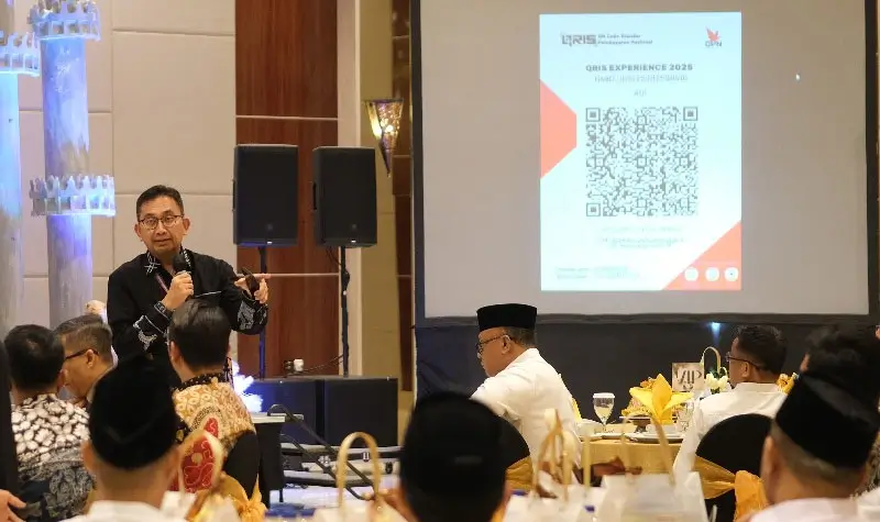 Kepala BI SUlteng, Rony Hartawan pada Peluncuran Gerakan Sebar QRIS di Palu, Selasa (24/3/2025). (Foto: Humas BI Sulteng)