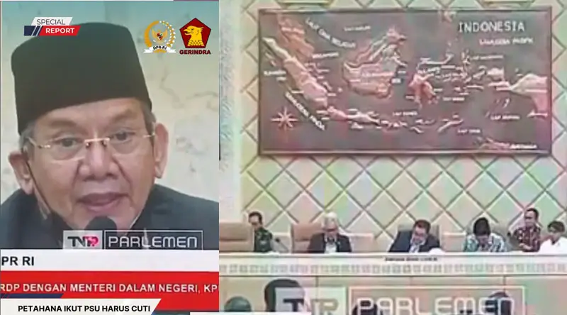 Longki Djanggola pada RDP dengan Kemendagri, KPU, Bawaslu, dan DKPP RI di Jakarta, Senin (10/3/2025). (Foto: Tangkapan layar)
