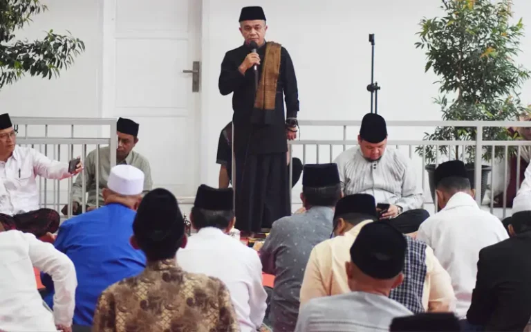 Wali Kota Palu, Hadianto Rasyid pada peluncuran Silaturahmi Ramadhan di Rujab Wali Kota, Senin (17/3/2025). (Foto: Prokopim Setda Kota Palu/Imron)