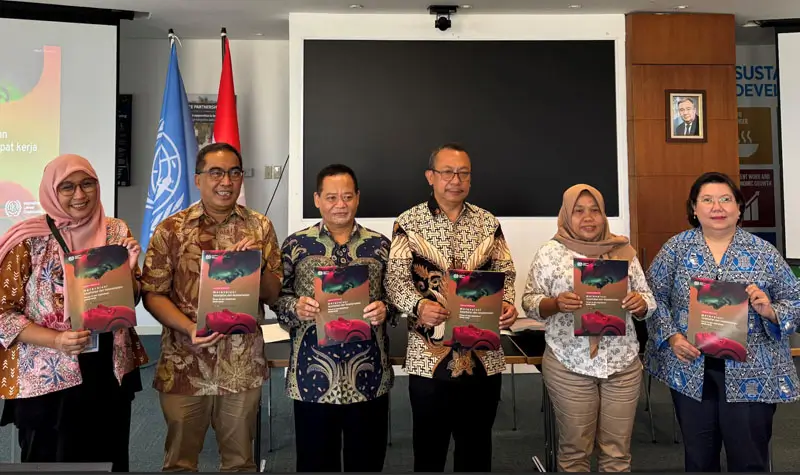 Peluncuran laporan baru dari ILO yang berjudul "Revolutionizing Health and Safety: The Role of AI and Digitalization at Work" diluncurkan secara tripartit pada Kamis (24/4/2025) di Jakarta.. (Foto: ILO Indonesia)