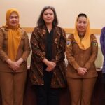 Wawali Imelda Liliana Muhidin bersama perwakilan Kementerian Pemberdayaan Perempuan dan UN Woman di Palu, Senin (16/6/2025). (Foto: Prokopim Setda Kota Palu/Imron)