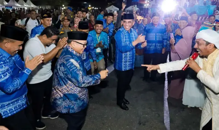 Gubernur Sulteng Anwar Hafid pada pembukaan STQH XXVIII di Alun-Alun Sintuwu Maroso, Poso, Senin (23/6/2025), (Foto: Tim Media Berani)