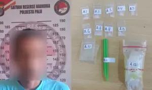 Satresnarkoba Polresta Palu Tangkap Pengedar Sabu di Baligau