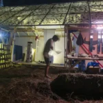 Wastra aksara salah satu pagelaran dalam Ramporame Tumbuh Bersama di Desa Porame, Sigi, Sulawesi Tengah, Sabtu (21/6/2025). (bmzIMAGES/Basri Marzuki)
