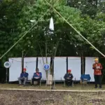 Mewakili Gbernur, Kadis Kebudayaan Sulteng Andi Kamal Lembah (kanan) menyampaikan sambutan pada pembukaan Festival Tampolore di Situs Megalit Pokokea di Desa Hanggira, Lore Tengah, Poso, Jumat (27/6/2025). (Foto: nmzIMAGES/Basri Marzuki)