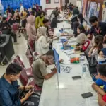 Sejumlah pencari kerja menghadiri Job Fair di Palu, Sulawesi Tengah, Sabtu (20/1/2024) silam. (ANTARA FOTO/Basri Marzuki