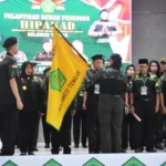 Pelantikan pengurus HIPAKADSulawesi Tengah di Aula Manggala Sakti Korem 132/Tdl, Sabtu (12/7/2025). (Foto: Penrem 132/Tdl)