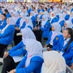 Wali Kota Hadianto Rasyid menjadi nara sum,ber pada PKKMB FEB Untad, Kamis (31/7/2025). (©Prokopim Setda Kota Palu)