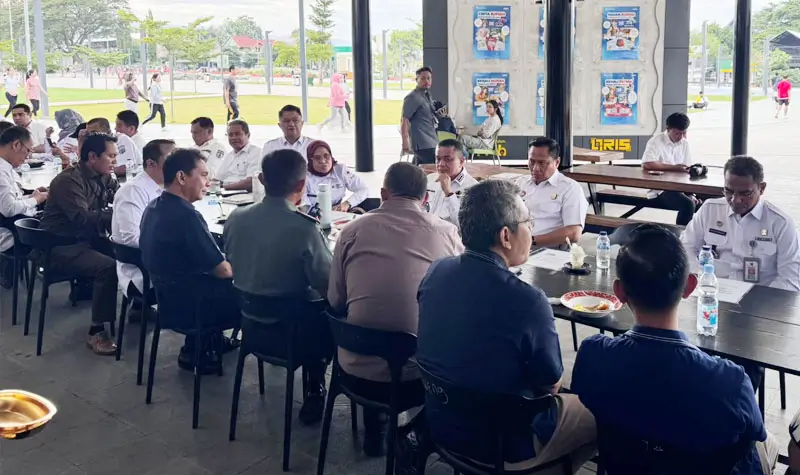 Suasana kopi pagi Frkopimda Kota Palu di Vatulemo Foodcourt, Rabu (2/7/2025). (Foto: Humas Kemenkum Sulteng)