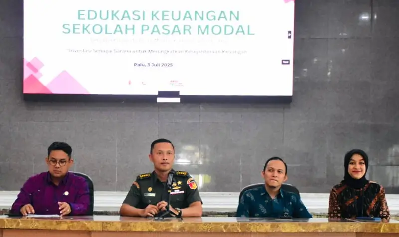 Pembukaan Sekolah Pasar Modal yang diikuti prajurit Korem 132/Tadulako di Makorem, Kamis (3/7/2025). (Foto: Penrem 132/Tdl)