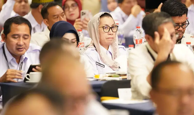 Wawali Palu Imelda Liliana Muhidin (tengah) pada forum pembentukan Aswakada di Yogyakarta, Kamis (3/7/2025). (Foto: Prokopim Setda Kota Palu)