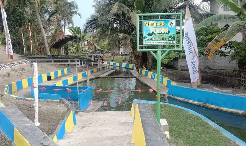 Salah satu sudut taman yang mangantar Kelurahan Baiya meraih juara 1 lomba desa/klurahan tingkat Provinsi SUlteng. (Foto: Kelurahan Baiya)