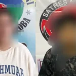 AUM dan A, dua tersangka kasus penyalahgunaan narkotika yang ditangkap jajaran Polresta Palu, Senin (21/7/2025). (Foto: Humas Polresta Palu)