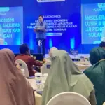 Kepala Kantor Perwakilan BI Sulteng, Rony Hartawan pada lokakarya pengembangan ekosistem kakao SUlteng di palu, Senin (4/6/2025). (Foto: Abdi)