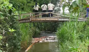 Tim DRRC UI Investigasi Kebocoran Pipa Minyak PT Vale Indonesia