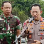 Kapolri Jend Pol Listyo Sigit Prabowo bersama Panglima TNI Jend TNI Agus Subyanto di Sentul, Sabtu (30/8/2025). (©Humas Mabes Polri)