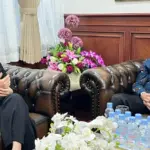 Pertemuan Wawali Kota Palu Imelda Liliana bersama Kepala BI Sulteng Muh Irfan Sukarna di kantor BI SUlteng, Kamis (14/8/2025). (©Prokopim Setda Kota Palu/Jufri)