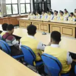 Sejumlah driver Bus TransPalu mengikuti rapat evaluasi bersama Wali Kota di Kantor Wali Kota Palu, Sabtu (16/8/2025). (©Prokopim Setda Kota Palu/Imron)