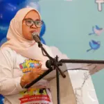 Sekda Kota Palu, Irmayanti pada peringatan Hari Anak nasional di Palu, Sabtu (30/8/2025). (©Prokopim Setda Kota Palu/Jufri)