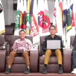 Ketua KPU Palu, Idrus (kedua kanan) bersama sejumlah komisioner lainnya pada Raker Pemutakhiran Data Kepengurusan dan Keanggotaan Partai Politik di Palu, Jumat (5/9/2025)) ©Humas KPU Palu)