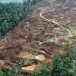 Penampakan salah satu lokasi penambangan di Morowali Utara. (©DPRD Sutleng)