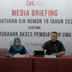 Media briefing OJK terkait POJK Nomor 19/2025 di Jakarta, Jumat (19/9/2025). (©Tangkaapn layar OJK)