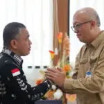 Wali Kota Palu Hadianto Rasyid bersama Kepala Perwakilan BI SUlteng, Muhammad Irfan Sukarna, Kamis (4/9/2025). (©Prokopim Setda Kota Palu/Jufri)