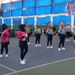 Lomba arobik dan senam zumba memperingati HUT ke-47 Kota Palu, Minggu (21/9/2025). (©Humas Pemkot Palu)