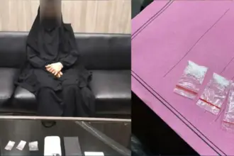 RR bersama paket sabu yang disita petugas saat akan diselundupkan ke dalam Rutan Palu, Sabtu (6/9/2025). (©Rutan Palu)