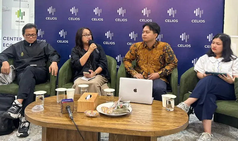 Sejumlah narasumber dari berbagai CSO pada diskusi media di Jakarta, Rabu (29/2025). (©JustCOP)