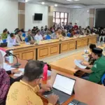 Wali Kota Palu Hadianto Rasyid dan Wawali Imelda pada dialog bersama mahasiswa dan perwakilan masyarakat di Ruang Bantaya Kota Palu, Kamis (4/9/2025). (©Prokpoim Setda Kota Palu/Jufri)