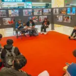 Disuksi peliputan bencana dan etikanya usai pembukaan pameran foto "Asa di Atas Patahan" di PGM Palu, Senin (15/9/2025). (©PFI Palu)