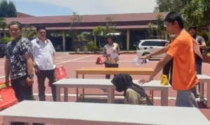 Polresta Palu Rekonstruksi Kasus Pembakaran Istri di Palu