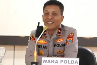 Wakapolda Sulteng, Brigjen Pol Helmi Kwarta Kusuma Putra Rauf pada pembekalan siswa SPN, Rabu (3/9/2025). (©Humas Polda Sulteng)