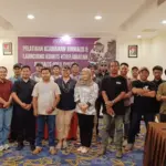 Foto bersama usai pembentuka Komite Keselamatan Jurnalis di Kendari, Kamis (24/10/2025). (©KKJ)