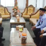 Pengurus BKPRM Kota Palu bertemu dengan Wali Kota Palu, Hadianto Rasyid, Jumat (3/10/2025). (© Prokopim Setda Kota Palu/Imron)