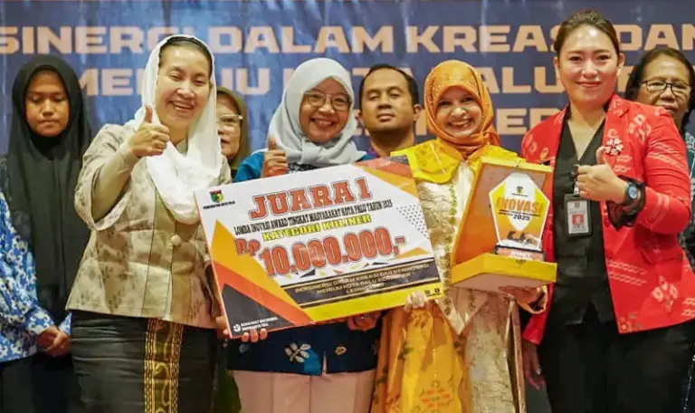 Wawali Imelda pada Innovation Award Kota Palu, Kamis (23/101/2025). (©Prokopim Setda Kota Palu/Jufri)
