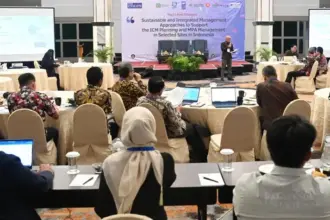 Suasana High Level Dialog untuk mendukung Integrated Coastal Management (ICM) and Marine Protected Area (MPA), di Hotel Gransya, Kamis (23/10/2025). (©Biro Adpim Pemprov Sulteng)